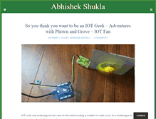 Tablet Screenshot of abhishekshukla.com